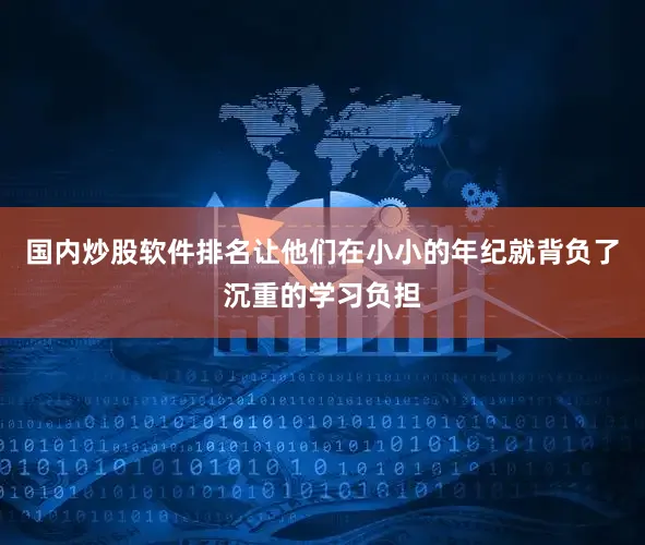 国内炒股软件排名让他们在小小的年纪就背负了沉重的学习负担